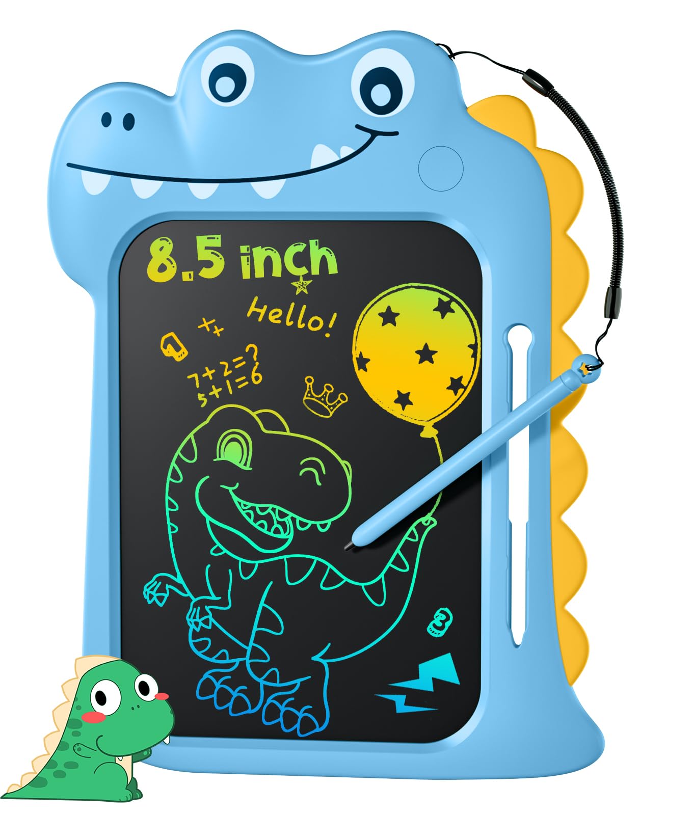 LEOMARON LCD Writing Tablet for Kids - Dinosaur Drawing Pad & Doodle Board, Educational Travel Toys for Boys & Girls Ages 3-7 | Birthday & Christmas Gift Idea | Perfect for Car Rides, Airplane Travel & Classroom Learning