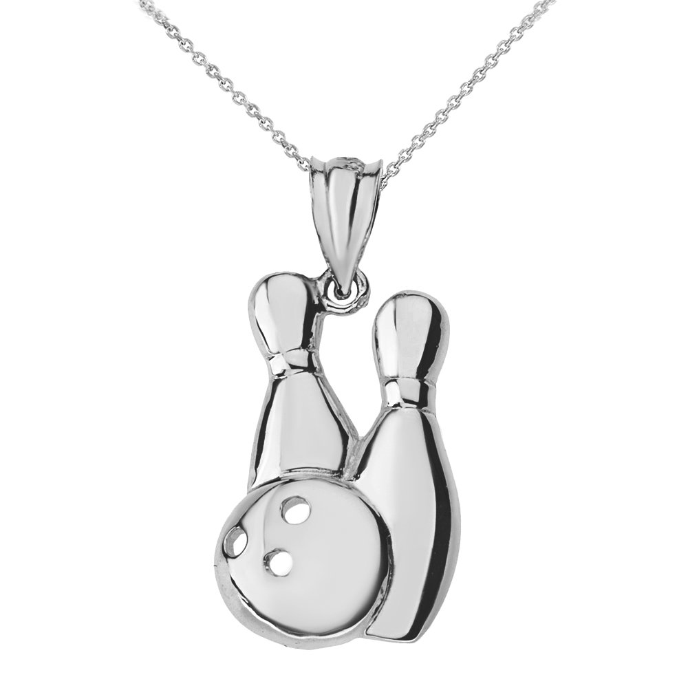 Bowling Pins & Ball Pendant Necklace - Sports Jewelry for Bowling Enthusiasts - Perfect for Bowling Parties, Sports Events & Casual Wear