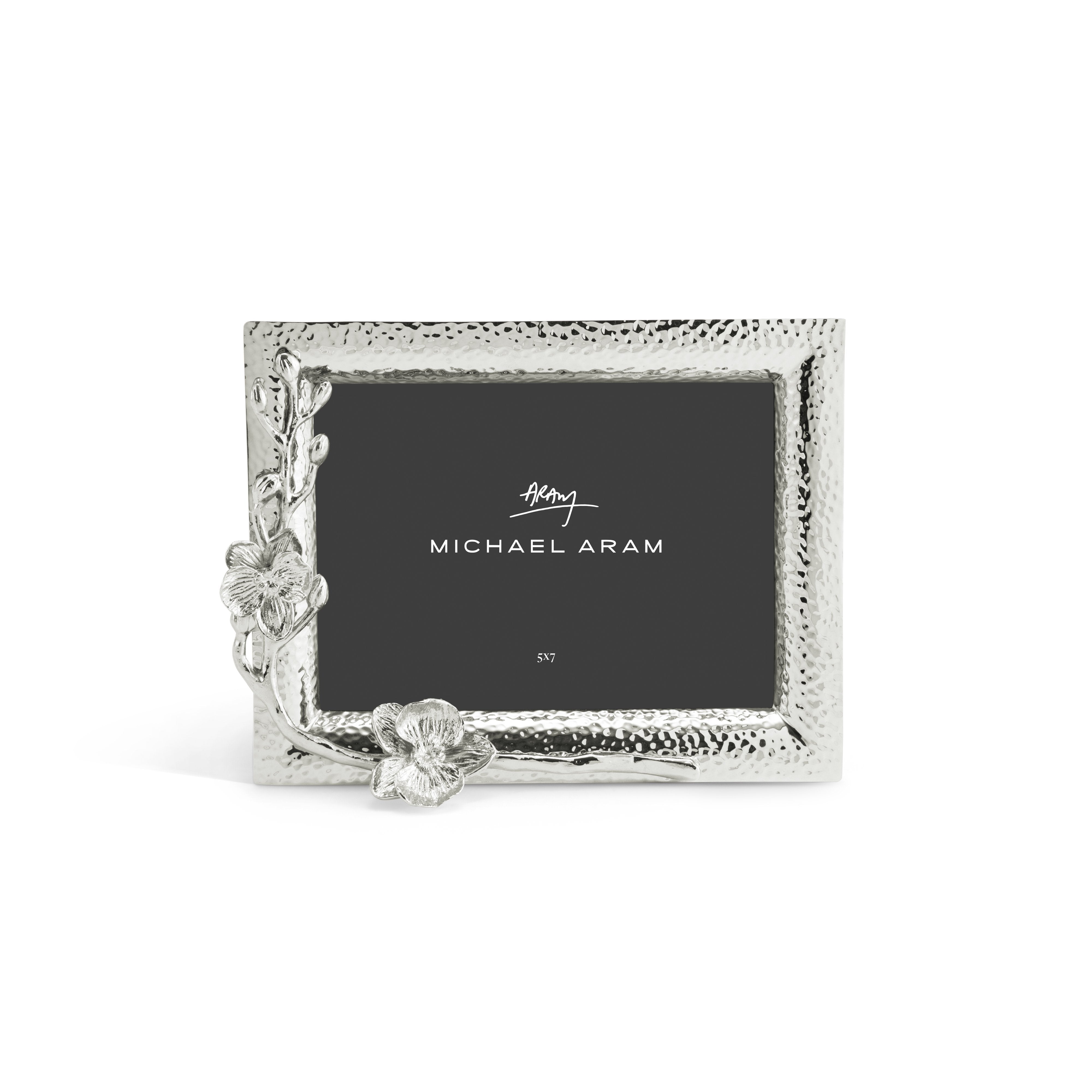Elegant White Orchid Picture Frame - Perfect for Home Decor, Wedding Photos & Wall Art Displays