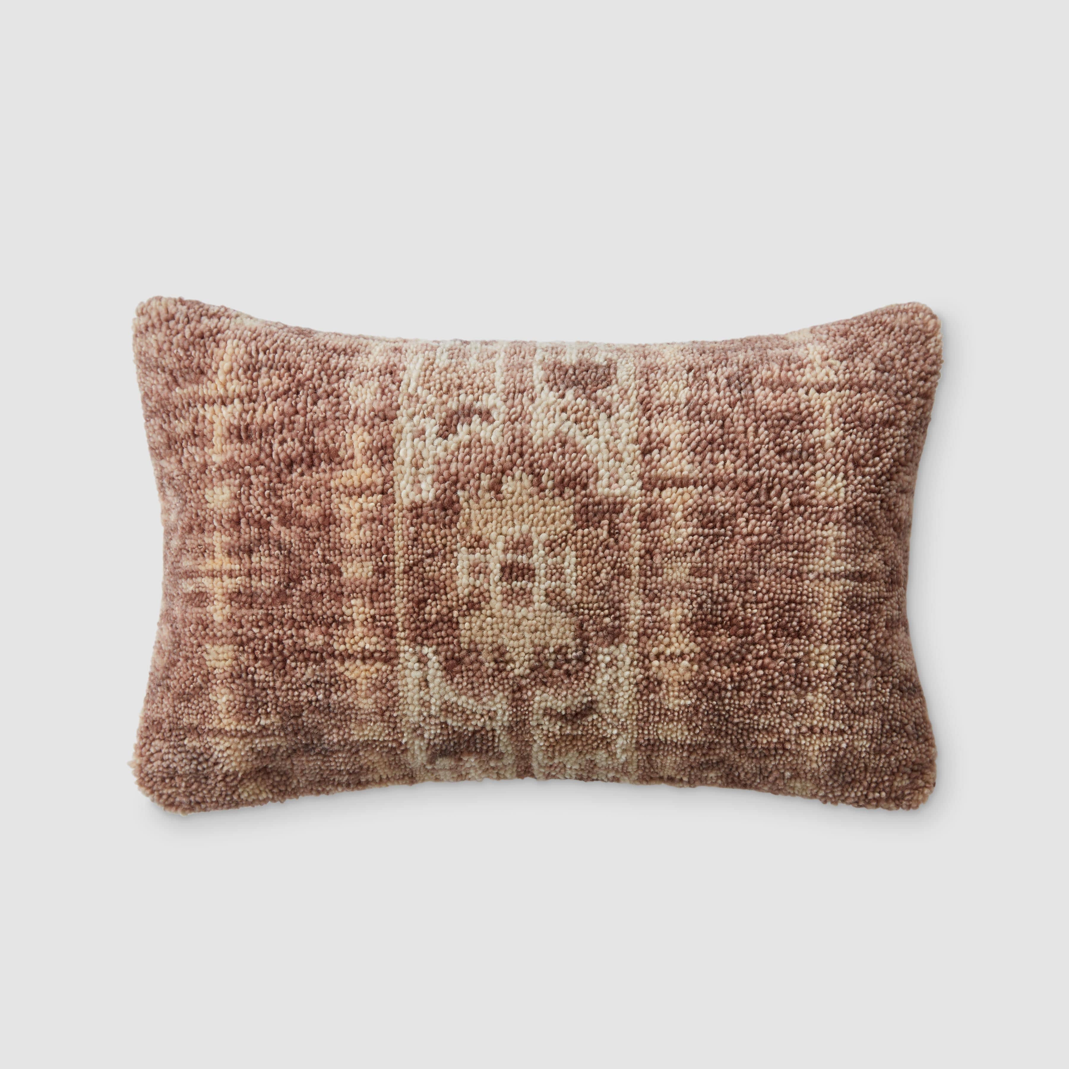 Hand Knotted Lumbar Pillow - Premium Boho Home Decor for Sofa, Bed & Office - Supportive & Stylish Back Cushion for Living Room, Bedroom & Workspace