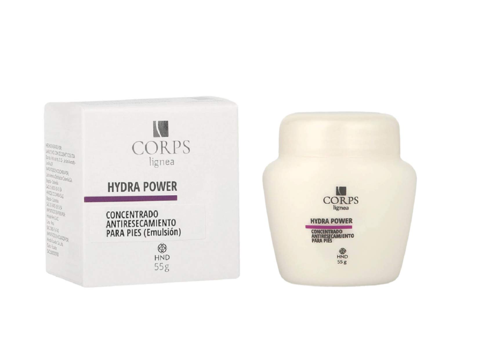HYDRA POWER Concentrated Foot Cream for Dry Cracked Feet - 55g with Vegetable Glycerin & Camphor - Deep Moisturizing Foot Treatment for Cracked Heels & Rough Skin - Perfect for Pedicures, Daily Foot Care & Overnight Repair