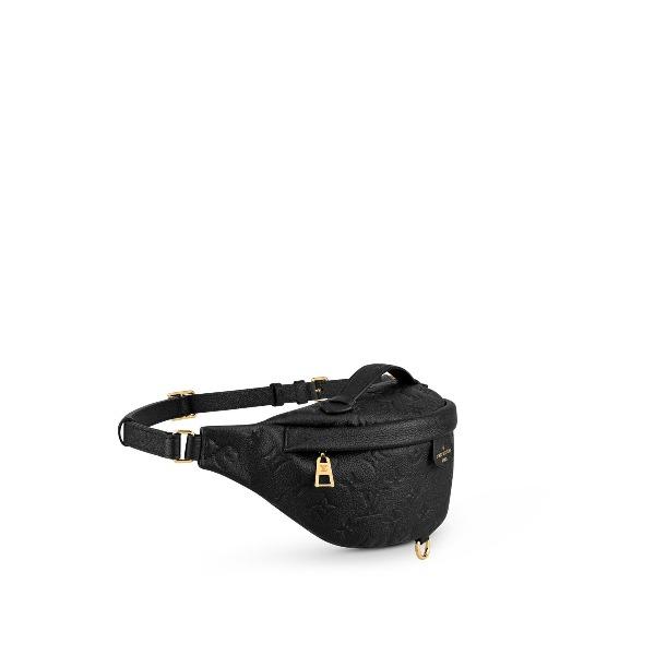 LV Monogram Empreinte Leather Bumbag Crossbody Bag in Noir Black - Perfect for Travel, Shopping & Everyday Use