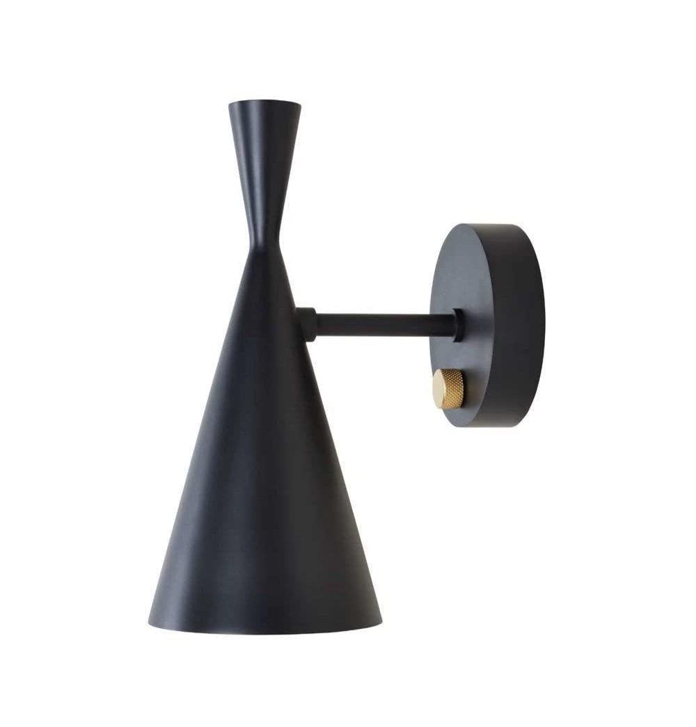 Jayda Modern Tall Wall Lamp - Black Finish, Adjustable Swing Arm for Living Room, Bedroom, or Office Lighting