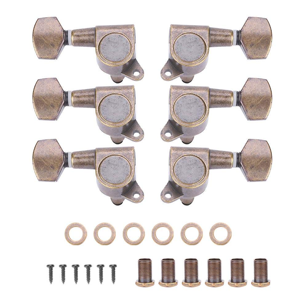 Premium Guitar Tuning Pegs - Copper-Zinc Alloy Machine Heads for Acoustic & Electric Guitars (Standard Size) | Durable & Precise Tuning for Professional Musicians & Beginners | Perfect for Live Performances, Studio Recording & Practice Sessions