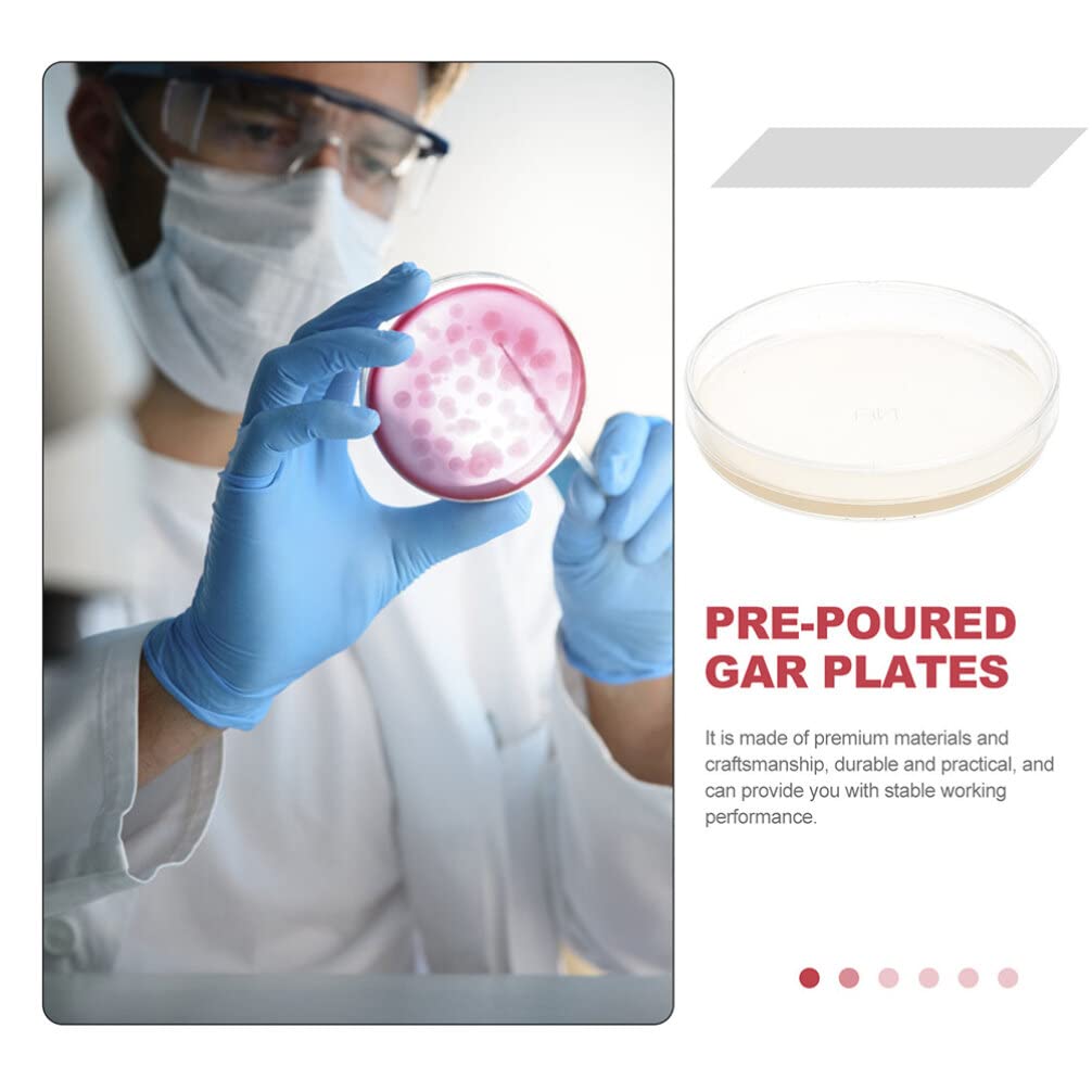 10pcs Nutrient Agar Petri Dishes with Lids for Lab Cultures
