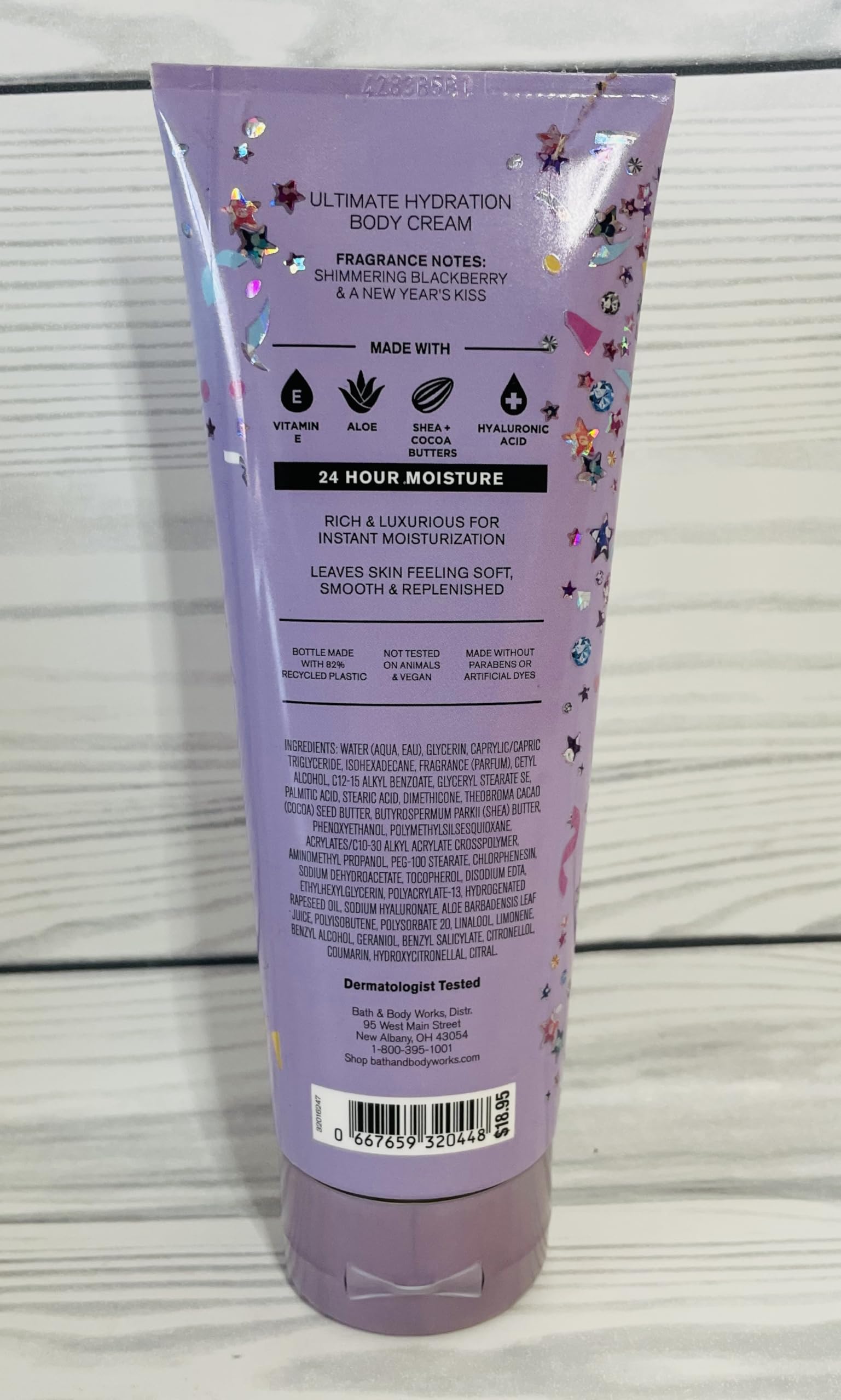 Bath & Body Works Cue The Confetti Moisturizing Body Cream - 8 oz (Pack of 2) | Hydrating Lotion for Dry Skin, Birthday & Party Gift Idea