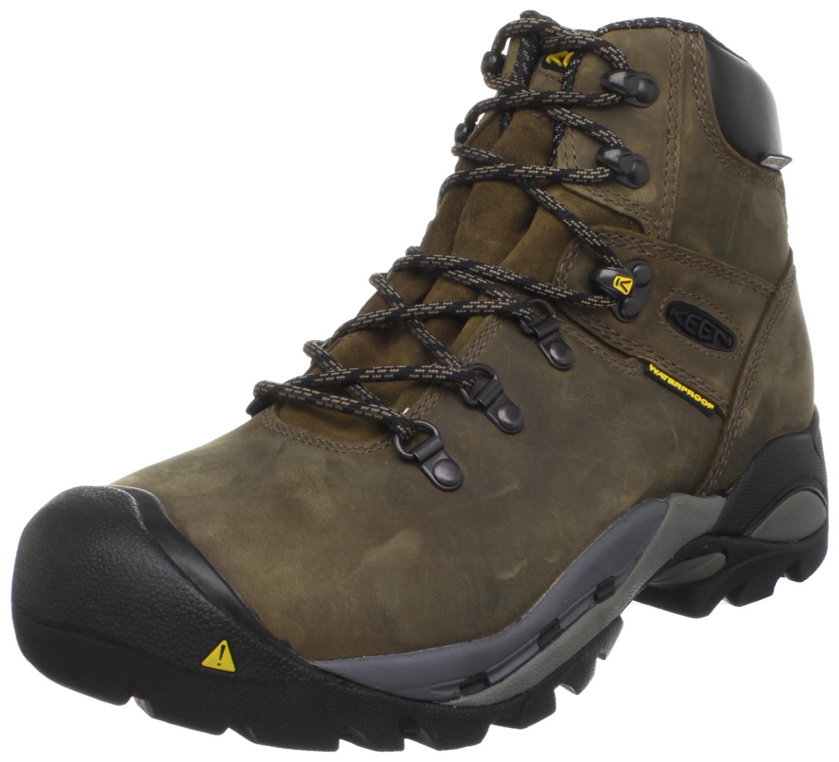 KEEN Utility Men's Cleveland Mid Steel Toe Work Boot - Waterproof & Slip-Resistant Safety Shoes for Construction, Hiking & Outdoor Work