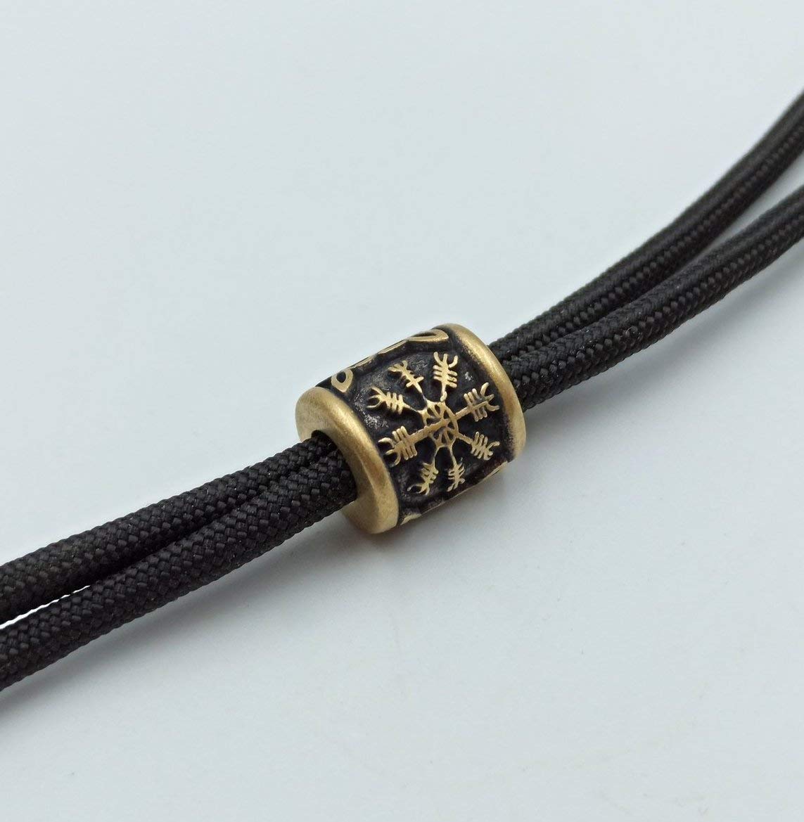 Aegishjalmur Viking Paracord Bead | EDC Knife Lanyard Beads for Survival Gear & Tactical Accessories | Perfect for Camping, Hiking, and Outdoor Adventures