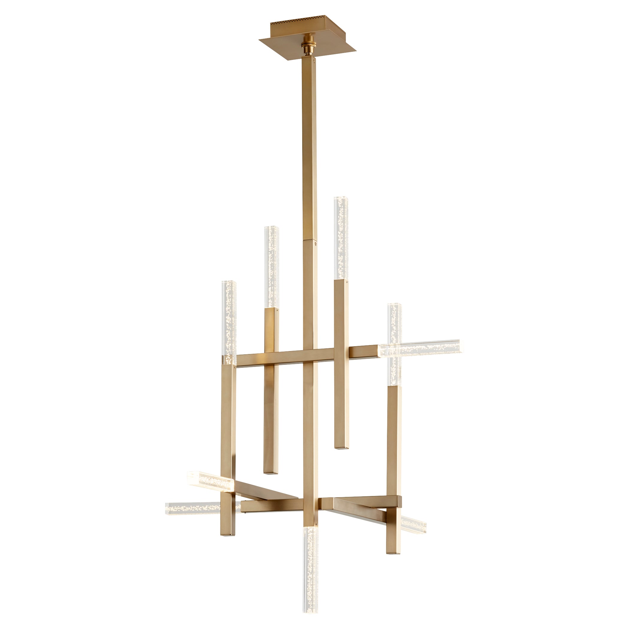 Oxygen Atlantis 3 636 40-Light Chandelier in Aged Brass Finish - Elegant Dining Room & Foyer Lighting Fixture for Modern Homes