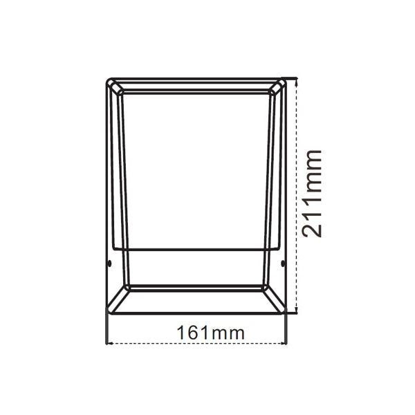 12W Rectangular Bulkhead Wall Light - White 3000K IP65 Waterproof LED Lamp - 770LM Brightness for Outdoor, Garage & Letterbox Lighting