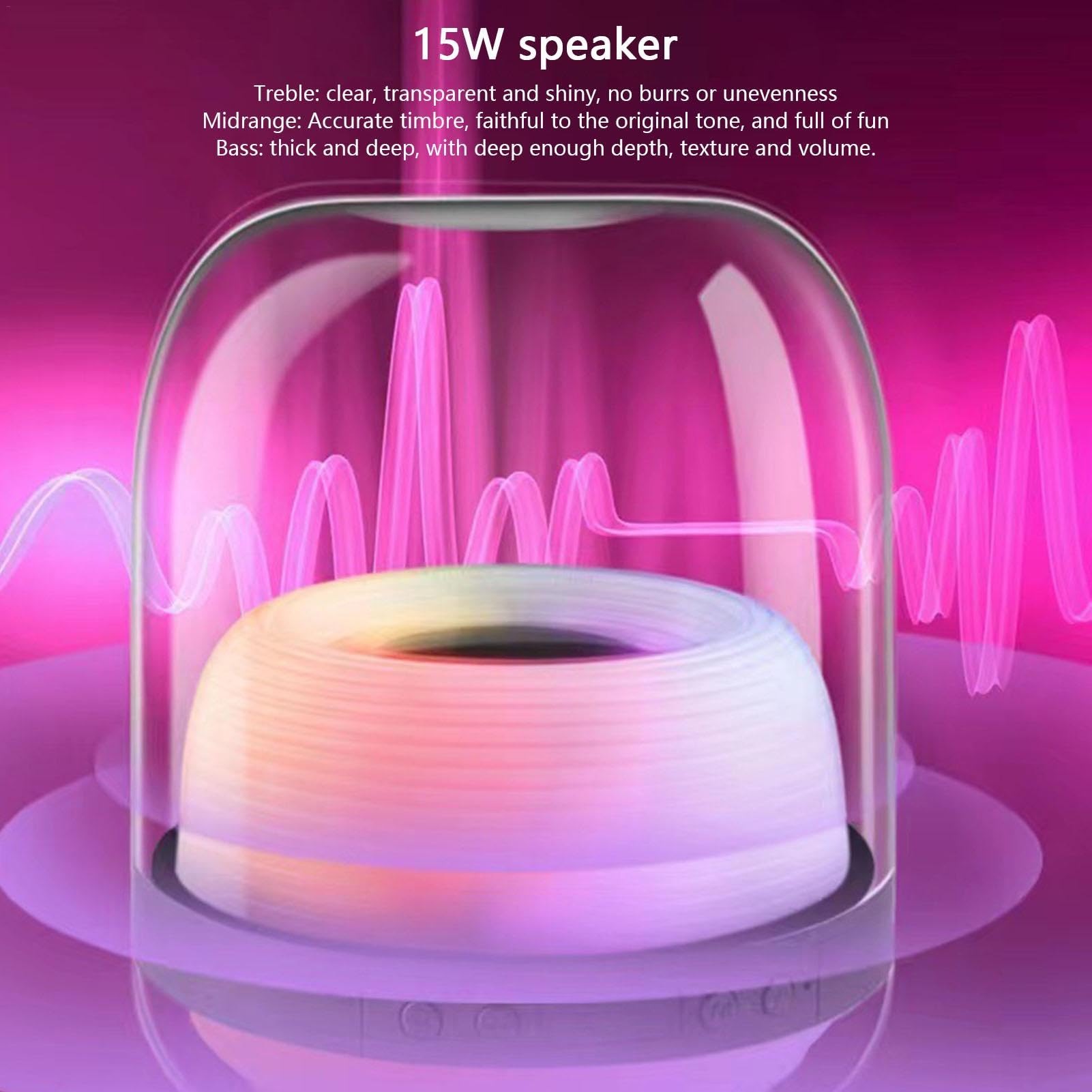 Portable Bluetooth Subwoofer Speaker with LED Lights - Wireless Loudspeaker for Home, Dorm, Apartment & Outdoor Use | High-Quality Bass Sound Music Player for Parties, Camping & Backyard Gatherings