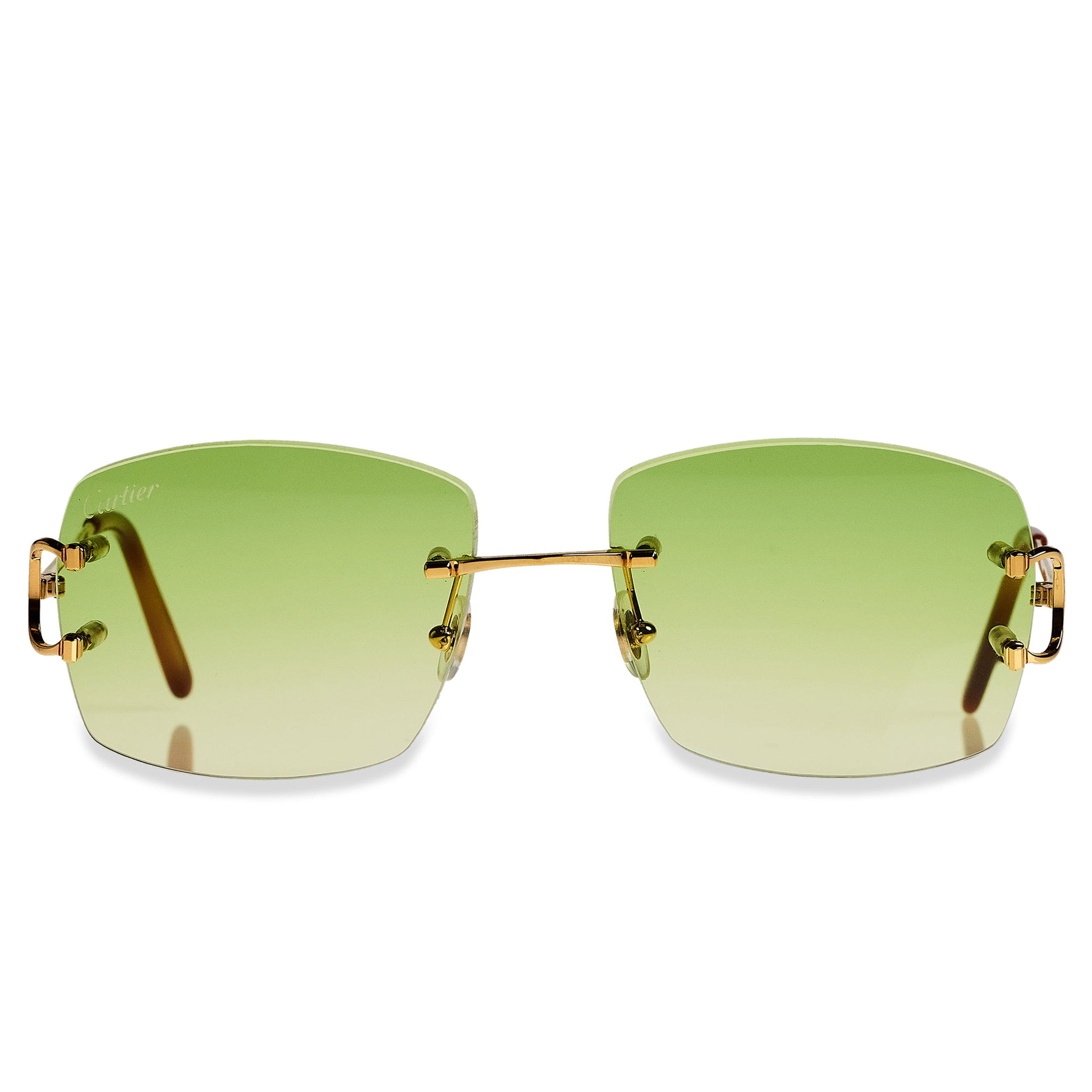 Cartier CT00920 001 C Decor Rimless Sunglasses for Women - Luxury Designer Eyewear for Driving, Travel & Outdoor Activities