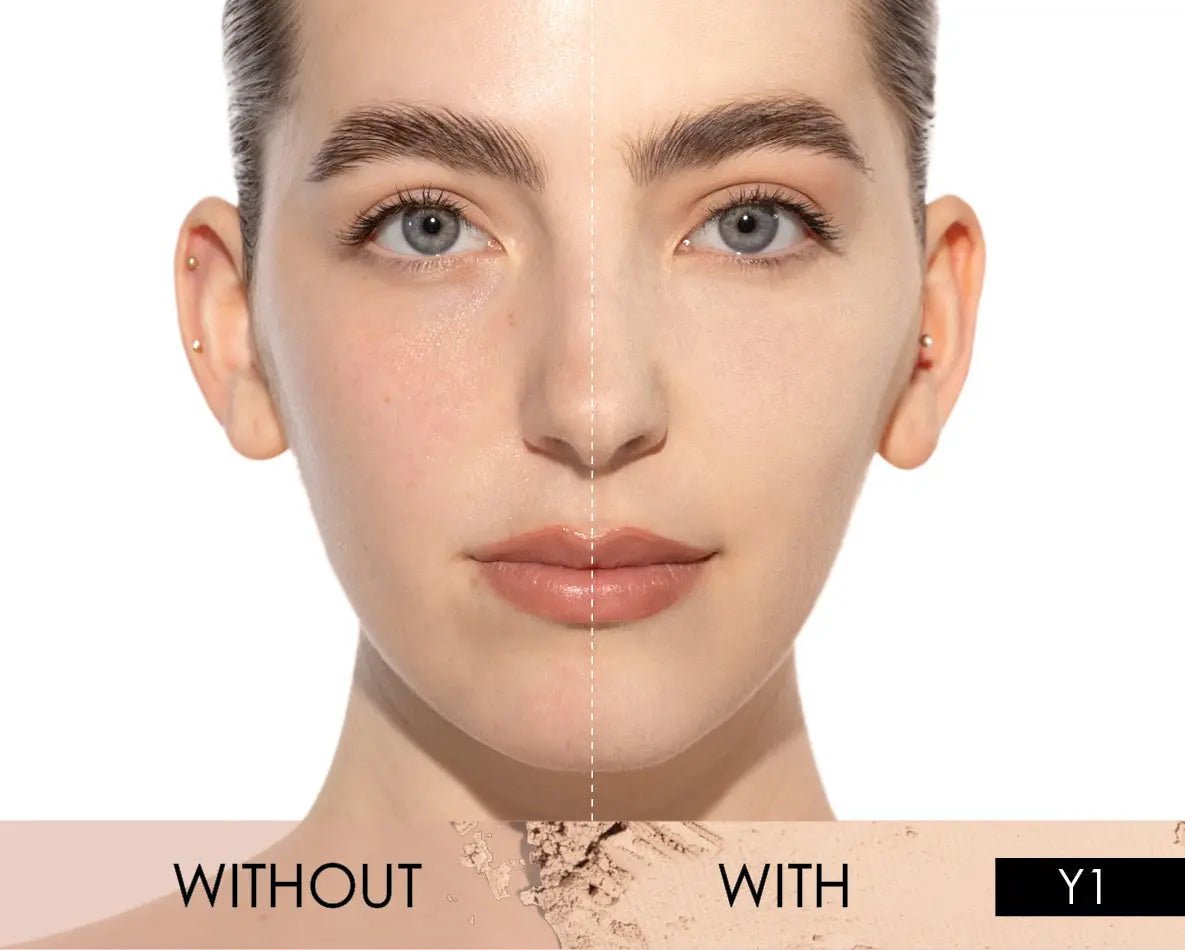 HY GLAM Powder Foundation Refill - Lightweight, Long-Lasting & Buildable Coverage for Flawless Skin | Perfect for Everyday Wear & Touch-Ups On-The-Go