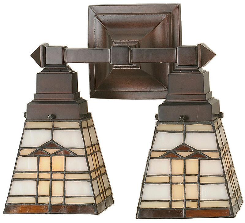 12W LED Arrowhead Vanity Light Fixture - 2 Light Bathroom Mirror Lighting for Makeup & Grooming - Perfect for Bedroom, Bathroom, and Dressing Room Vanity Areas