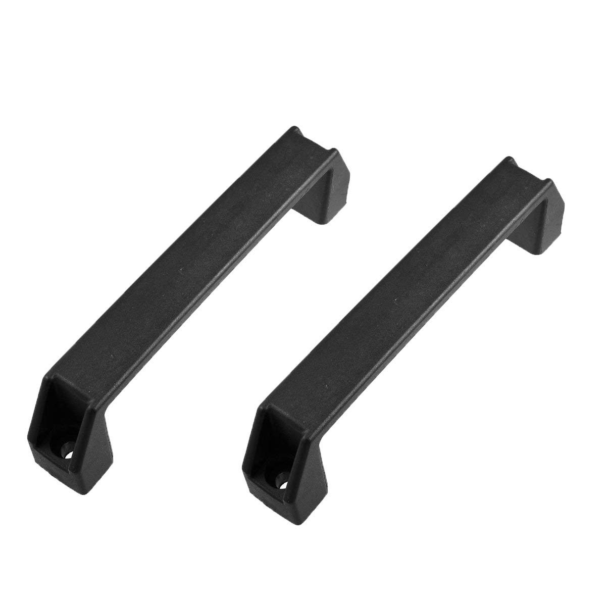 8 Inch Black Plastic Cabinet Puller Handle - 2 Pack - Durable Hardware Handles for Drawers & Cabinets - Perfect for Kitchen, Bathroom & Office Furniture