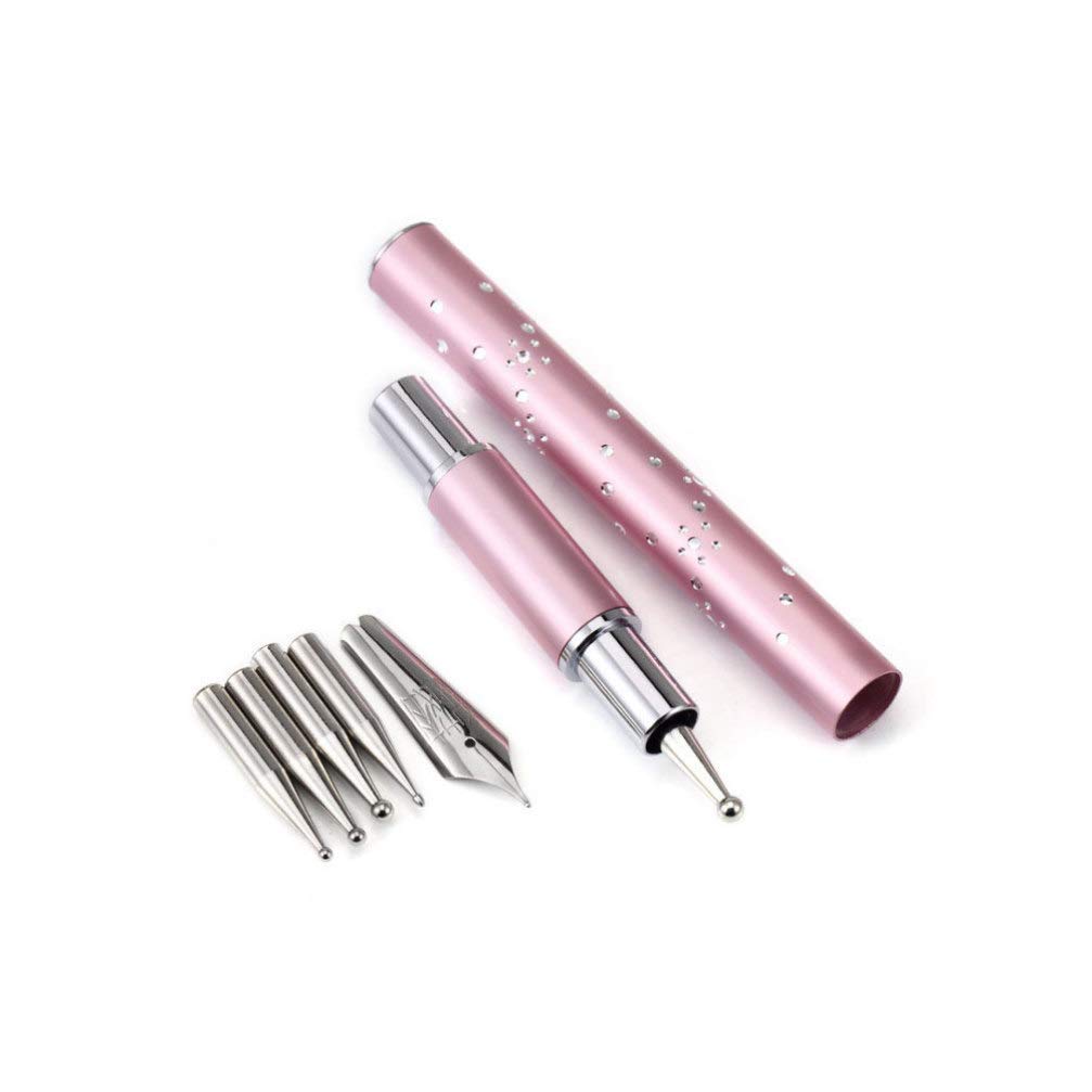 NAILWIND Professional Nail Art Fountain Pen Brush Set with Replacement Tips - Nail Dotting Tool, Nail Design Pen & Manicure Painting Accessories for Salon & Home DIY Nail Art