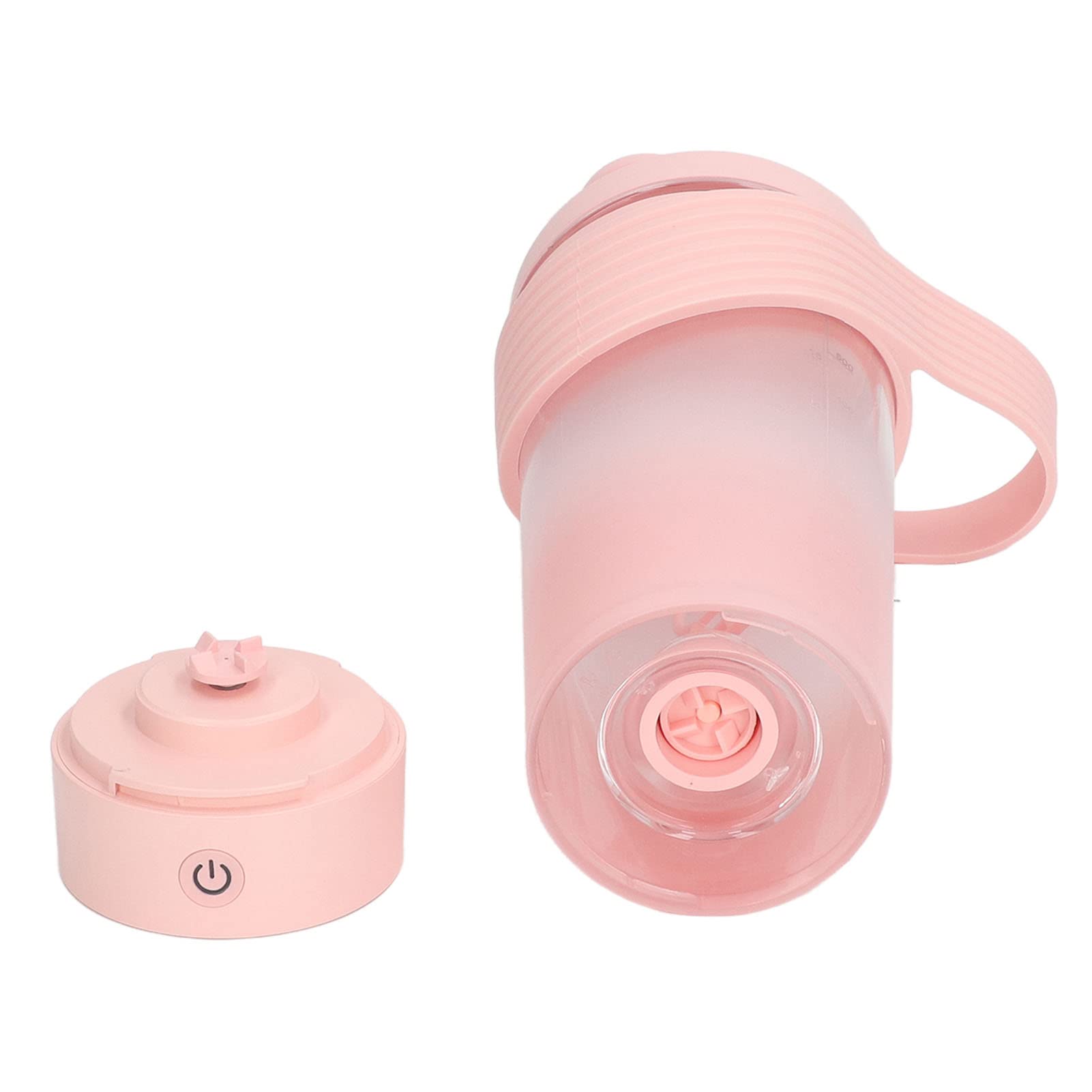 Dpofirs 800mL Electric Protein Shaker Bottle - USB Rechargeable Blender for Protein Powder, Smoothies & Meal Replacement - Perfect Gym, Office & Travel Companion (Rose)