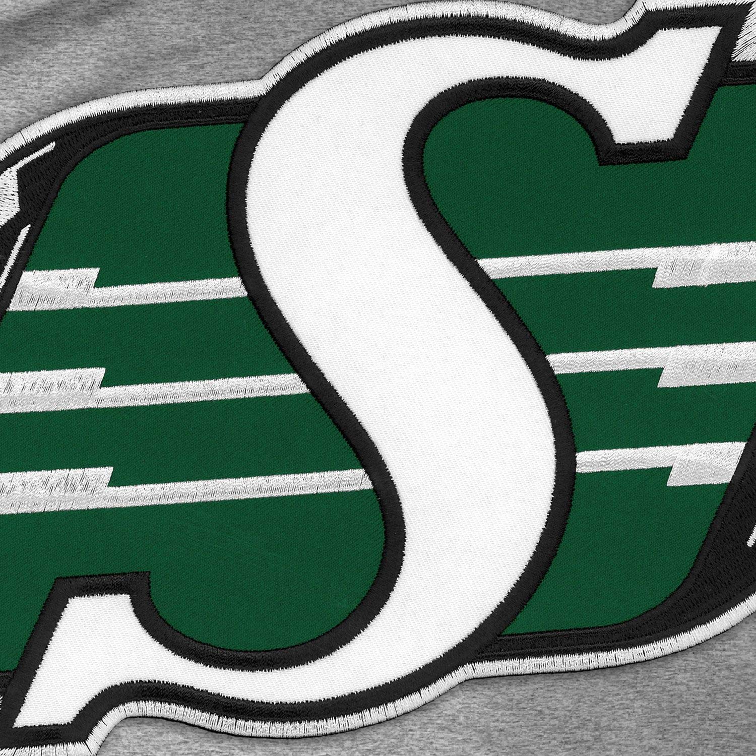 Saskatchewan Roughriders CFL Team Logo Twill Hoodie - Men's Pullover Sweatshirt for Football Fans & Game Day Outfits