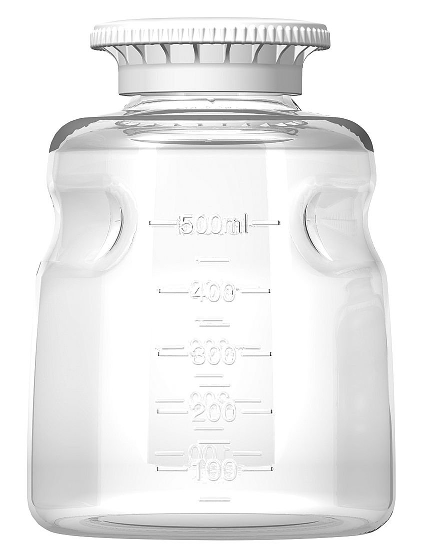 Autofil Sterile Polystyrene Media Storage Bottles 500mL with SECUREgrasp GL45 Cap - 24/Case | Lab-Grade Solution for Cell Culture, Media Storage & Biological Sample Preservation