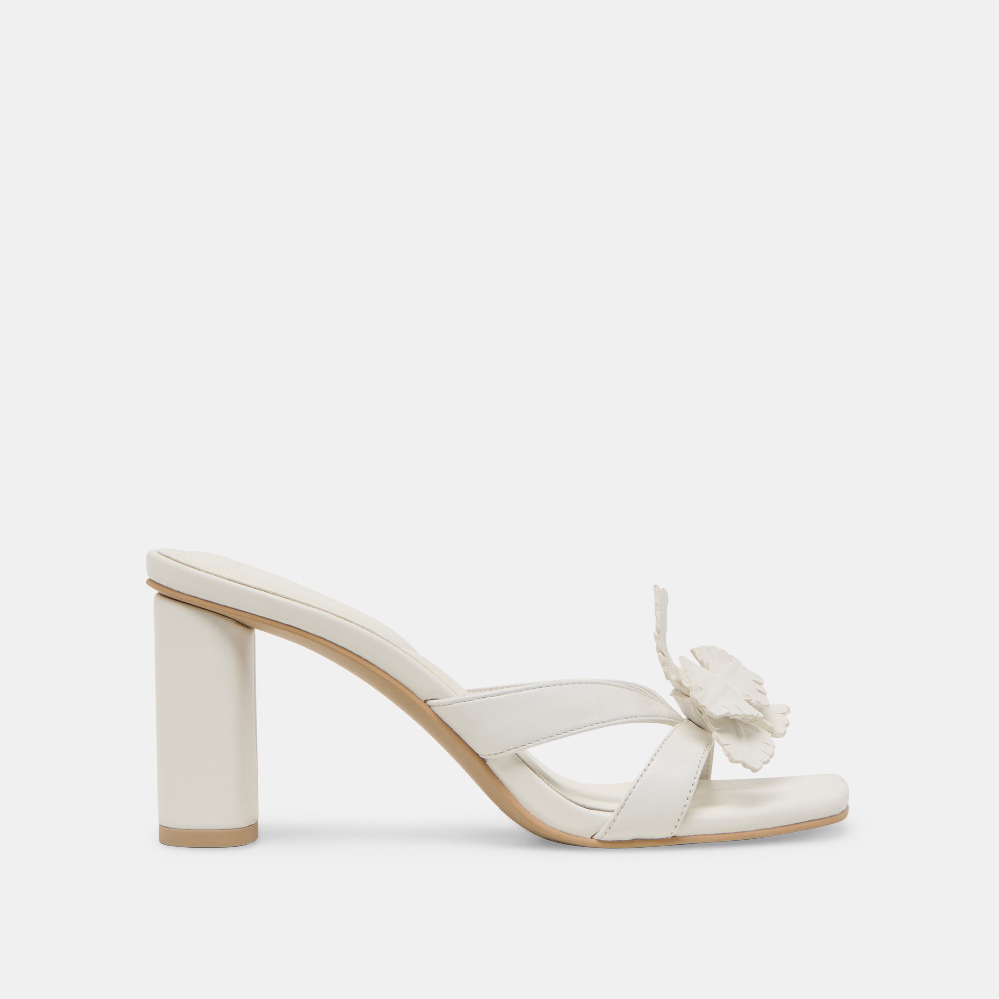 NIKIL Women's White Leather High Heels - Elegant Dress Shoes for Parties, Weddings & Formal Events