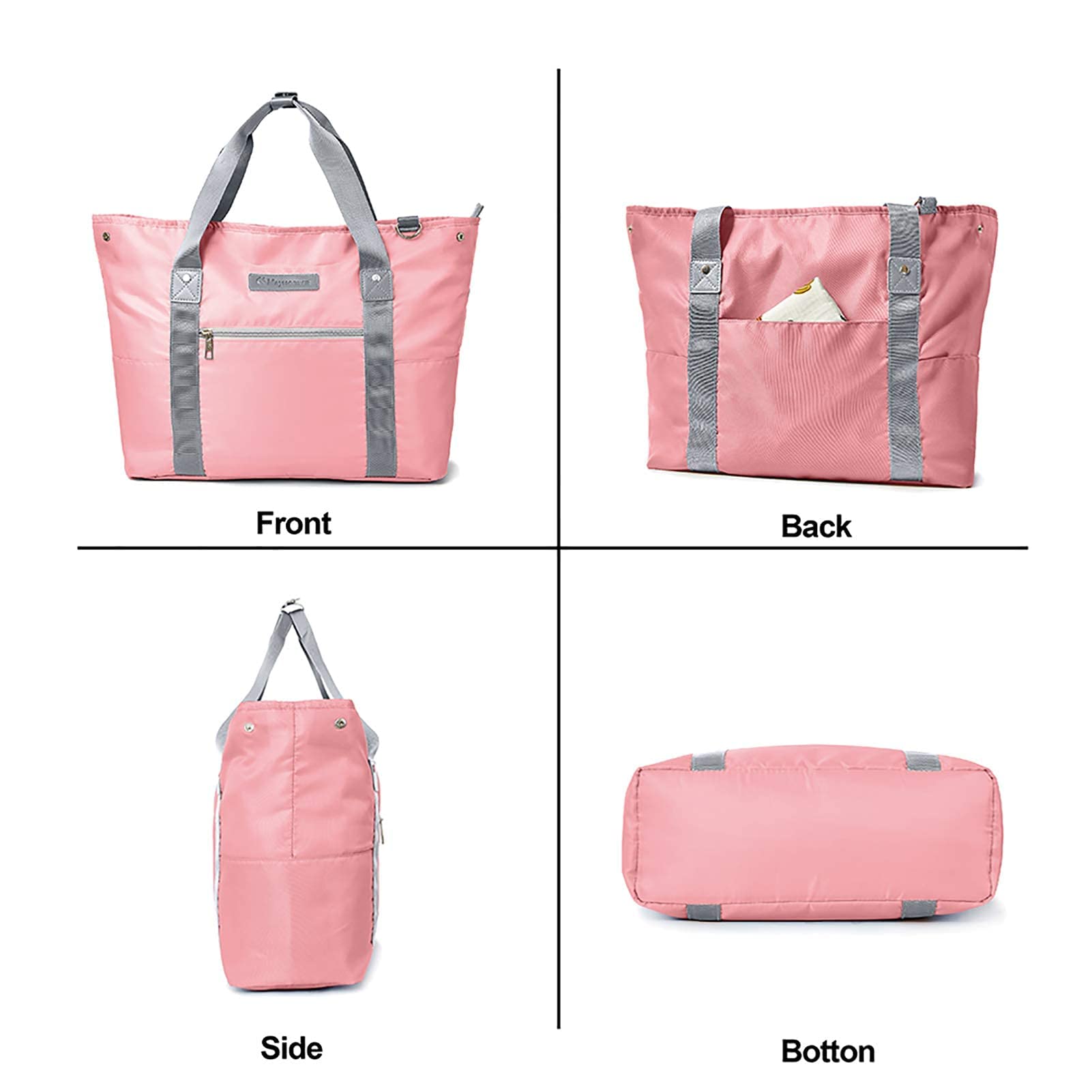 **Waterproof Baby Diaper Bag for Moms - Large Travel Tote with Multiple Pockets, Insulated Bottle Holder & Changing Pad | Perfect for Daycare, Outings & Travel**