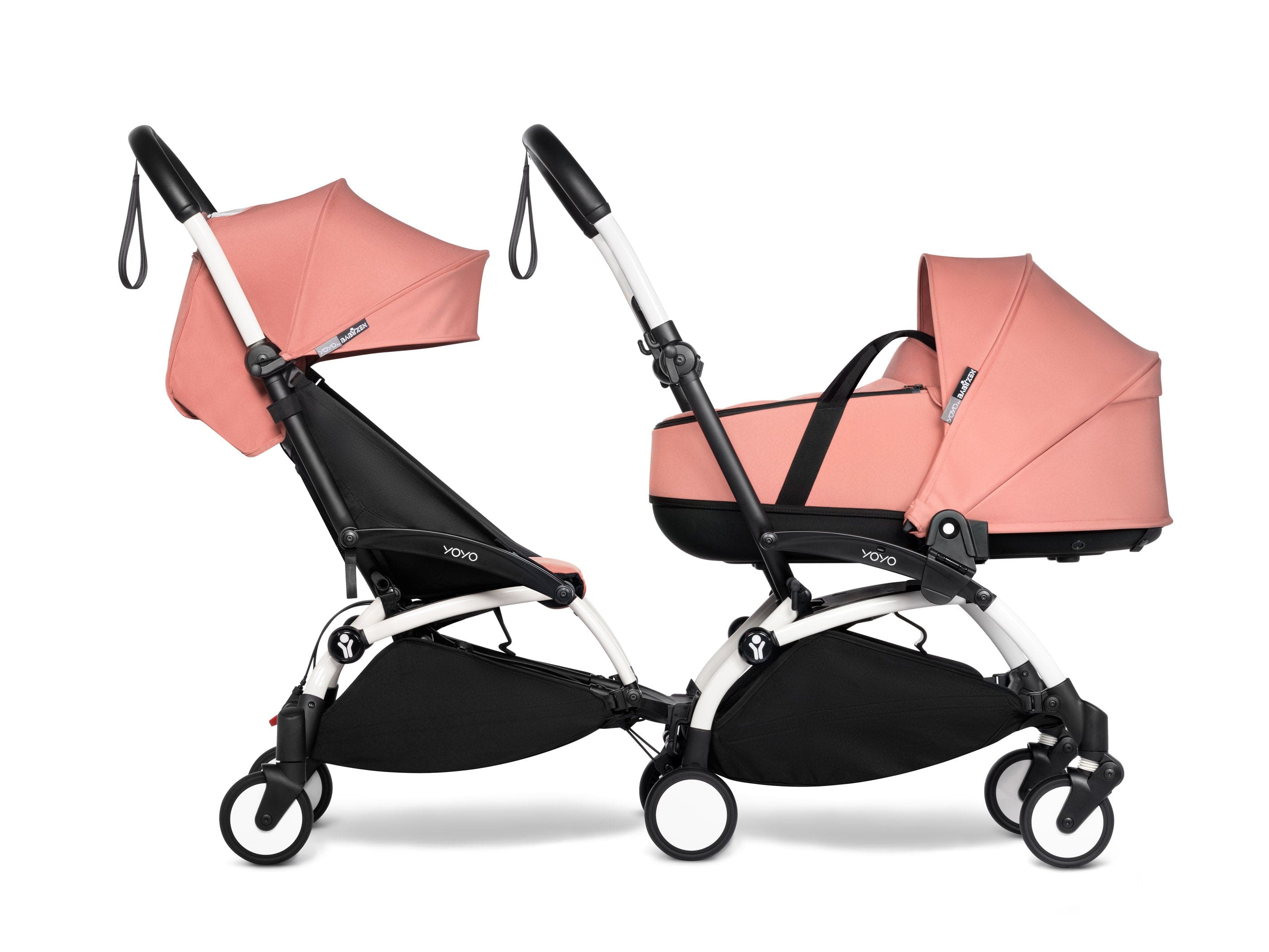 Stokke YOYO 3 Double Stroller with Bassinet & Toddler Seat - Lightweight Compact Travel Stroller for Twins or Siblings (Ages 0-4) | Perfect for City Walks, Air Travel & Everyday Use