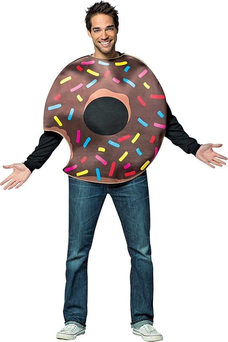 Rasta Imposta Chocolate Donut Adult Costume - Fun Halloween Outfit for Women & Men - Perfect for Costume Parties, Cosplay & Themed Events