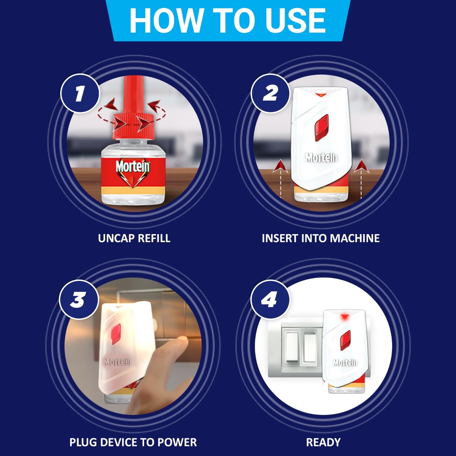 Mortein 45ml Mosquito Killer Refill & Machine Combo (2 Machines + 2 Refills) - Smartplus Insect Repellent for Dengue Protection | Liquid Mosquito Repellent for Home, Bedroom & Outdoor Use