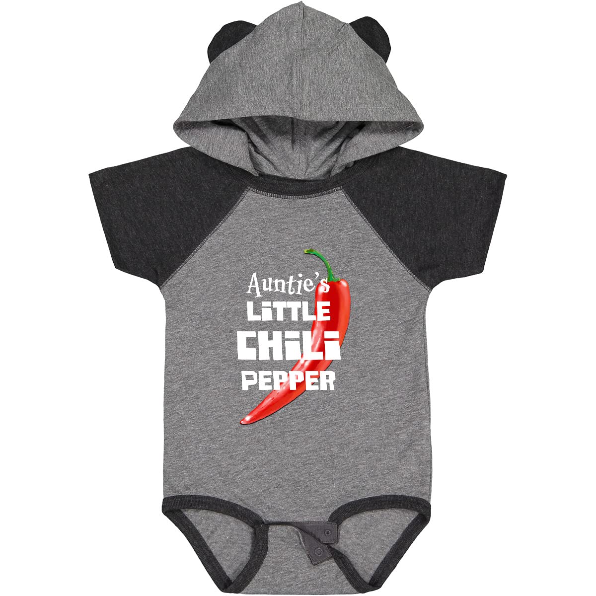 Inktastic Auntie's Little Chili Pepper Baby Bodysuit - Cute Infant Onesie for Girls & Boys - Perfect for Family Photos, Holidays & Everyday Wear