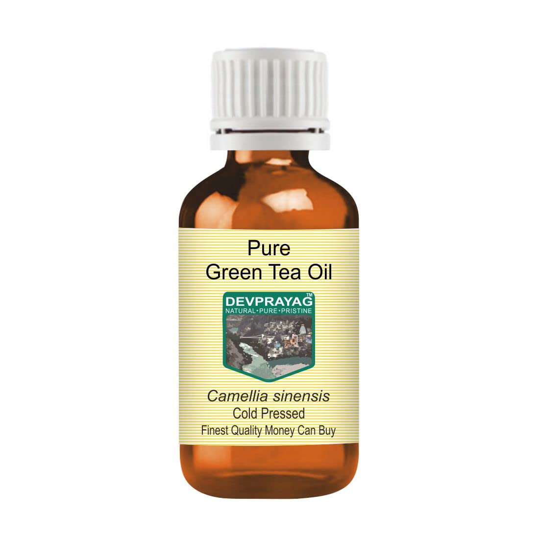 Pure Green Tea Oil (Camellia sinensis) - 100% Natural, Therapeutic Grade, Cold Pressed, Fragrance-Free - 30ml - For Aromatherapy, Skin Care & Relaxation