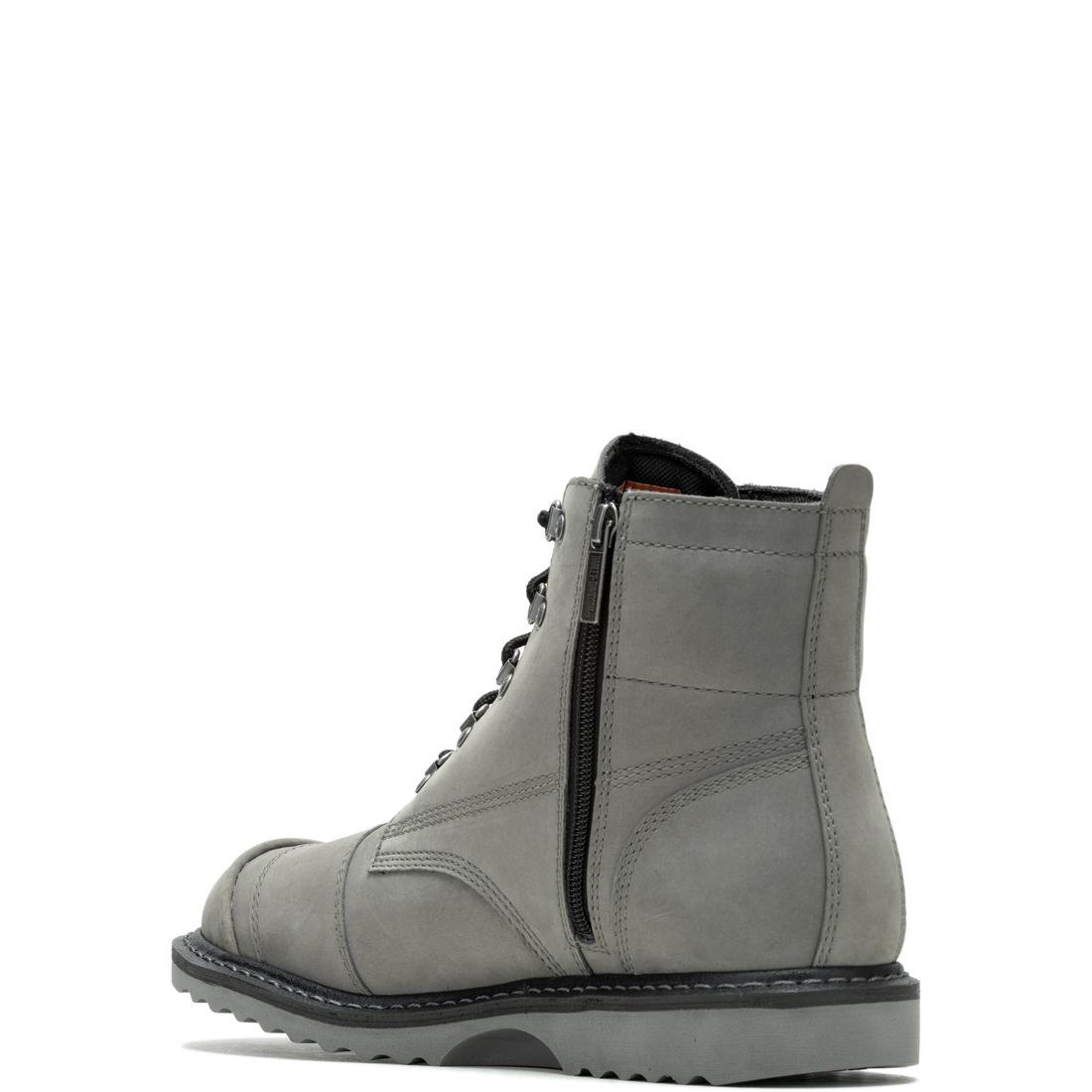 Harley Davidson Hagerman Grey D93863 Motorcycle Boots - Durable Leather Riding Boots for Men & Women - Perfect for Cruising, Touring & Long Rides
