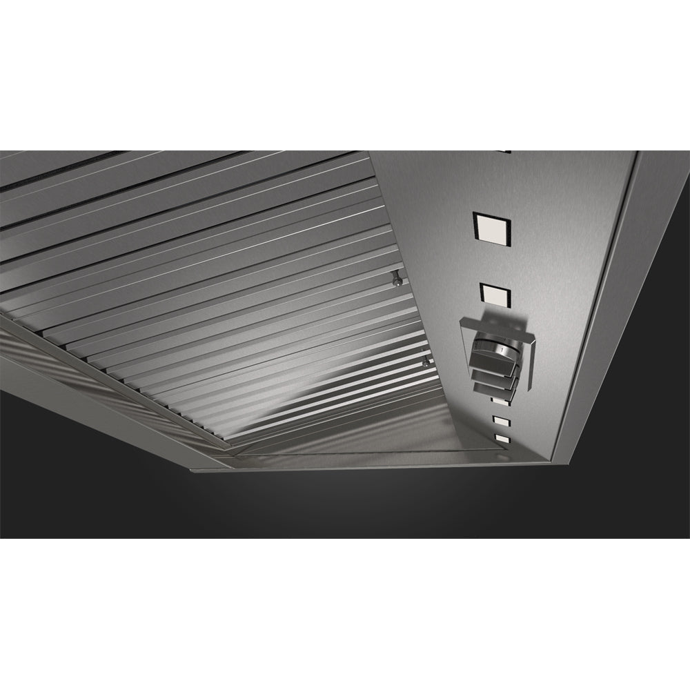 Fulgor Milano 48 Inch 1000 CFM Professional Stainless Steel Wall Mount Range Hood - Model F6PC48DS1 | Powerful Ventilation for Modern Kitchens & Open Concept Homes