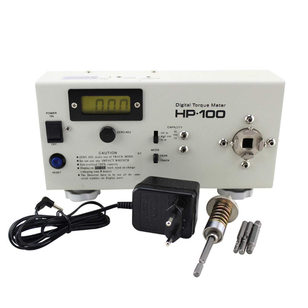 HP-100 Digital Torque Meter - Precision Screwdriver Wrench Measurement Tester with Calibration Certificate | Perfect for Automotive Repair, Industrial Assembly & DIY Projects
