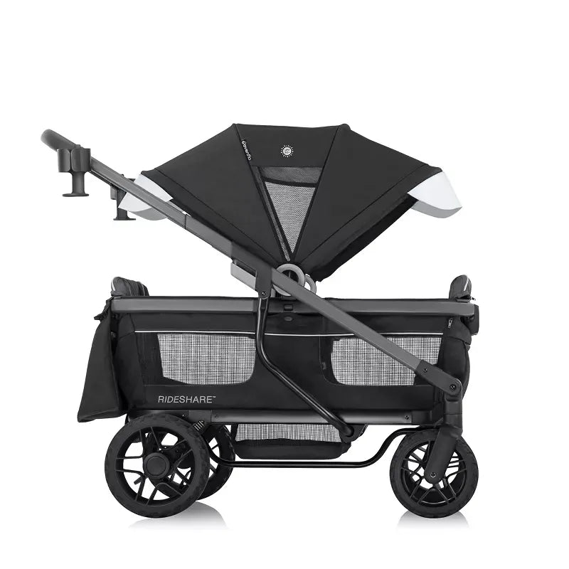 Shyft Rideshare All-Terrain Stroller Wagon - Sterling Black | Heavy-Duty Baby Stroller & Wagon Combo for Outdoor Adventures, Beach Trips, and Park Outings