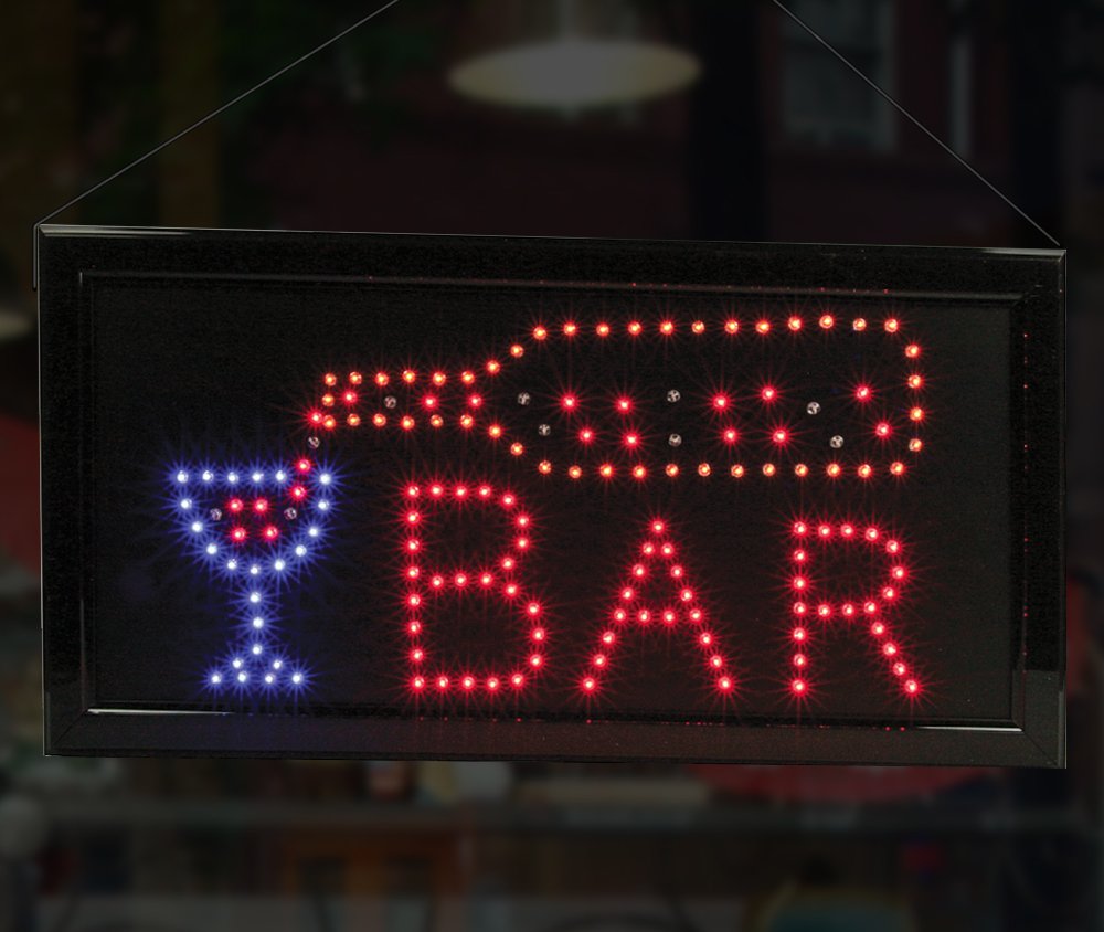 LED Neon Bar Sign - Custom Lighted Man Cave Decor for Home & Business - Durable Bar Accessories & Unique Gifts for Men - Perfect for Game Rooms, Pubs, and Home Bars