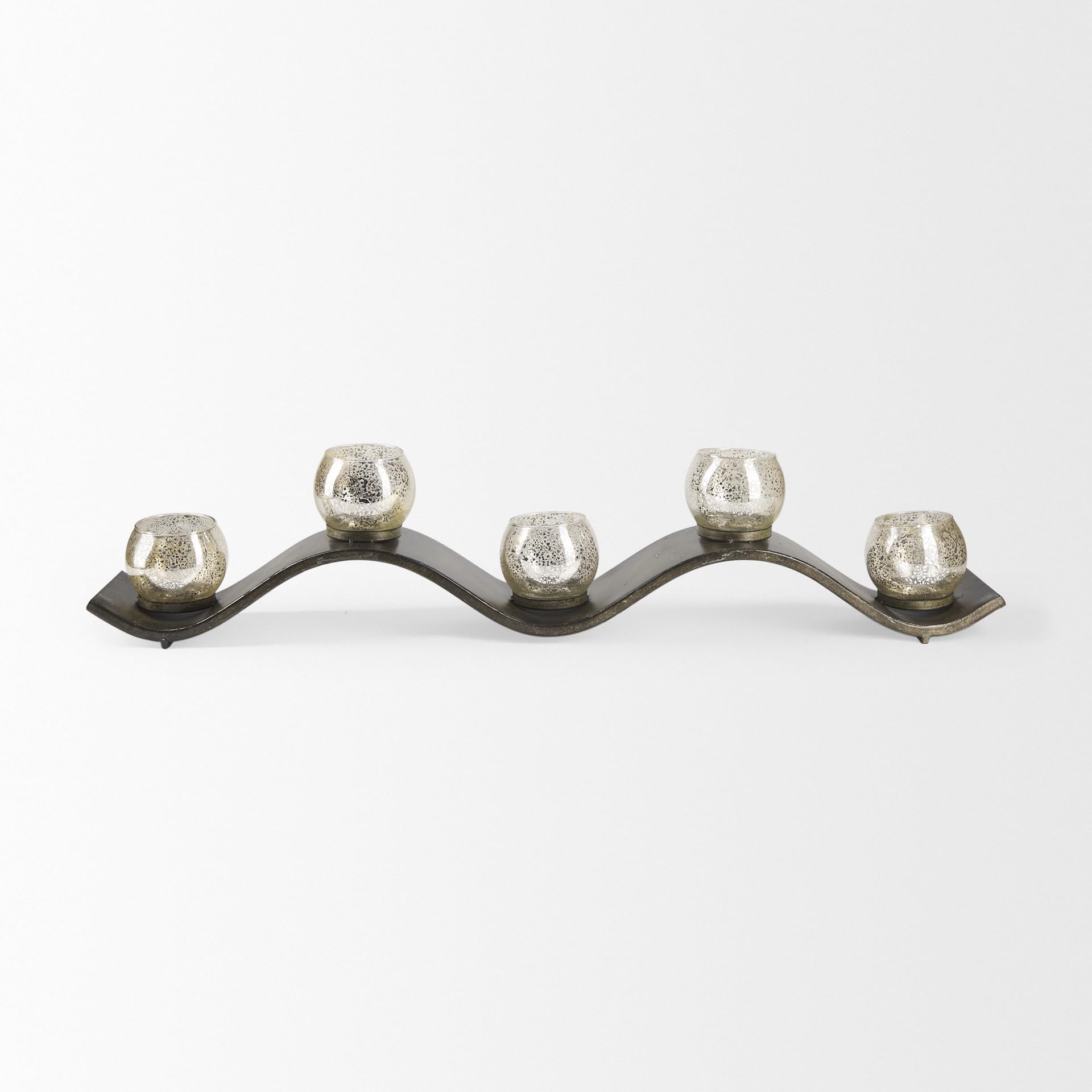 Mercana Luxury Candle Holder - Copper & Silver Finish - 37