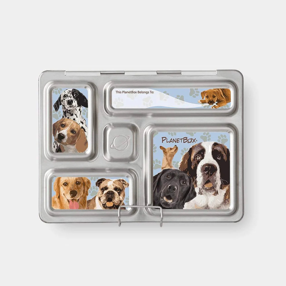 PlanetBox Rover Stainless Steel Bento Lunch Box for Kids & Adults | Eco-Friendly Reusable Food Container | Perfect for School, Work, Picnics & Travel