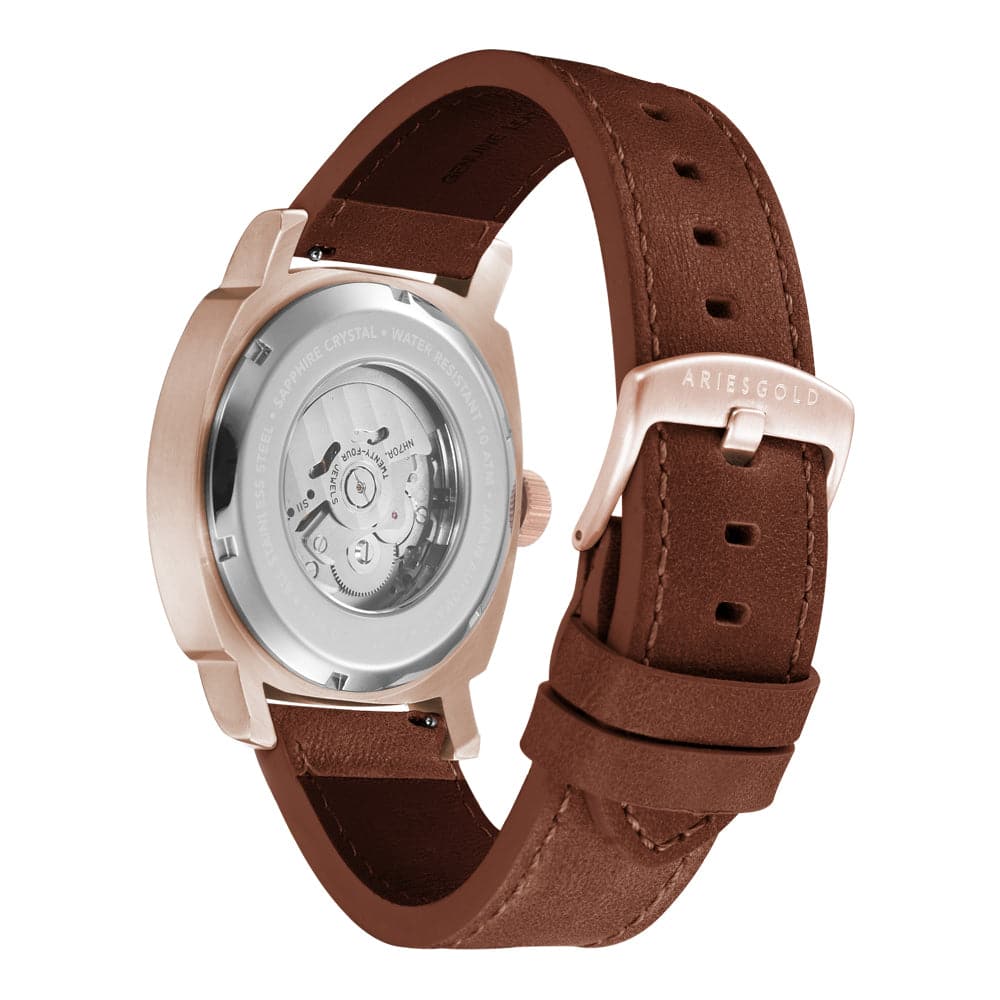 ARIES GOLD VANGUARD G 9025 RG GYRG Men's Luxury Stainless Steel Watch - Perfect for Business, Formal Occasions & Everyday Wear