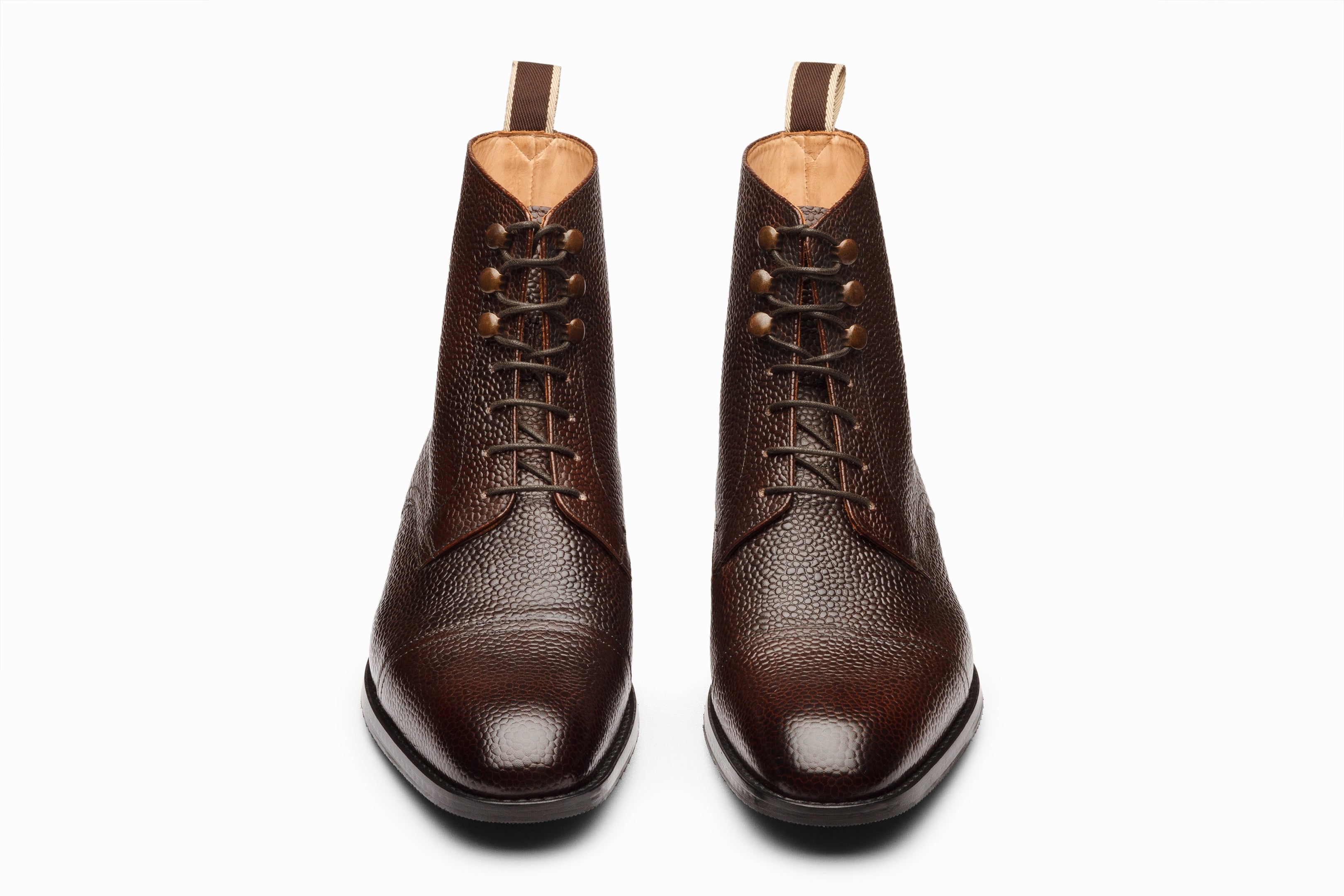 3DM X MSP Field Grain Leather Boots for Men - Dark Brown Genuine Leather Work Boots - Durable & Comfortable for Outdoor, Hiking, and Casual Wear