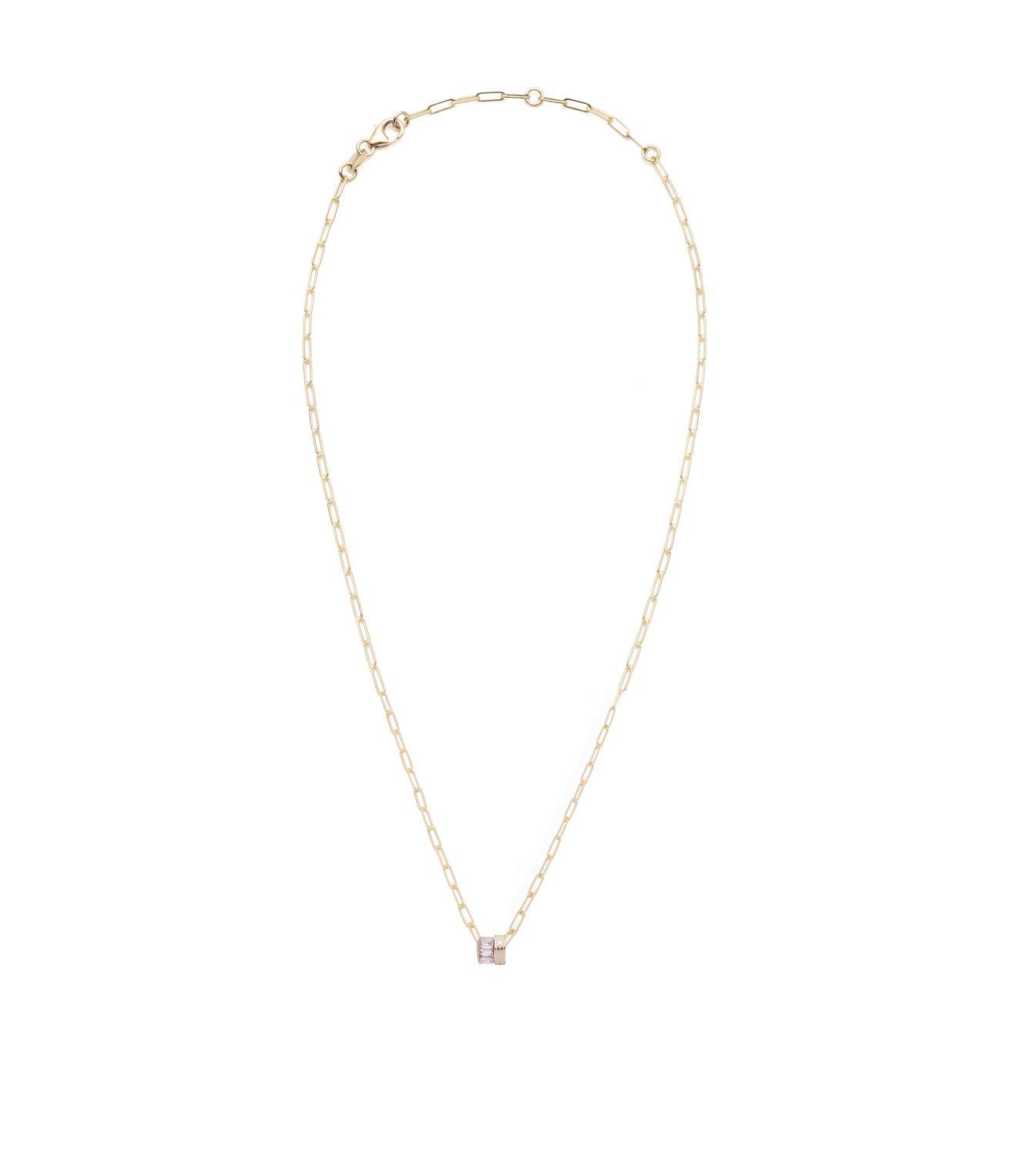 Amate Love Heartbeat Super Fine Clip Chain Necklace - Dainty Gold/Silver Necklace for Women, Perfect for Valentine's Day Gifts, Anniversary & Romantic Date Nights