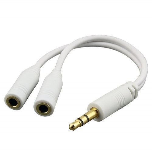 Universal 3.5mm Headphone Splitter - Dual Audio Jack Adapter for Kindle Fire HD 7/8.9, Paperwhite, DX & More - Share Music/Games with Friends - Perfect for Travel, School & Home Entertainment