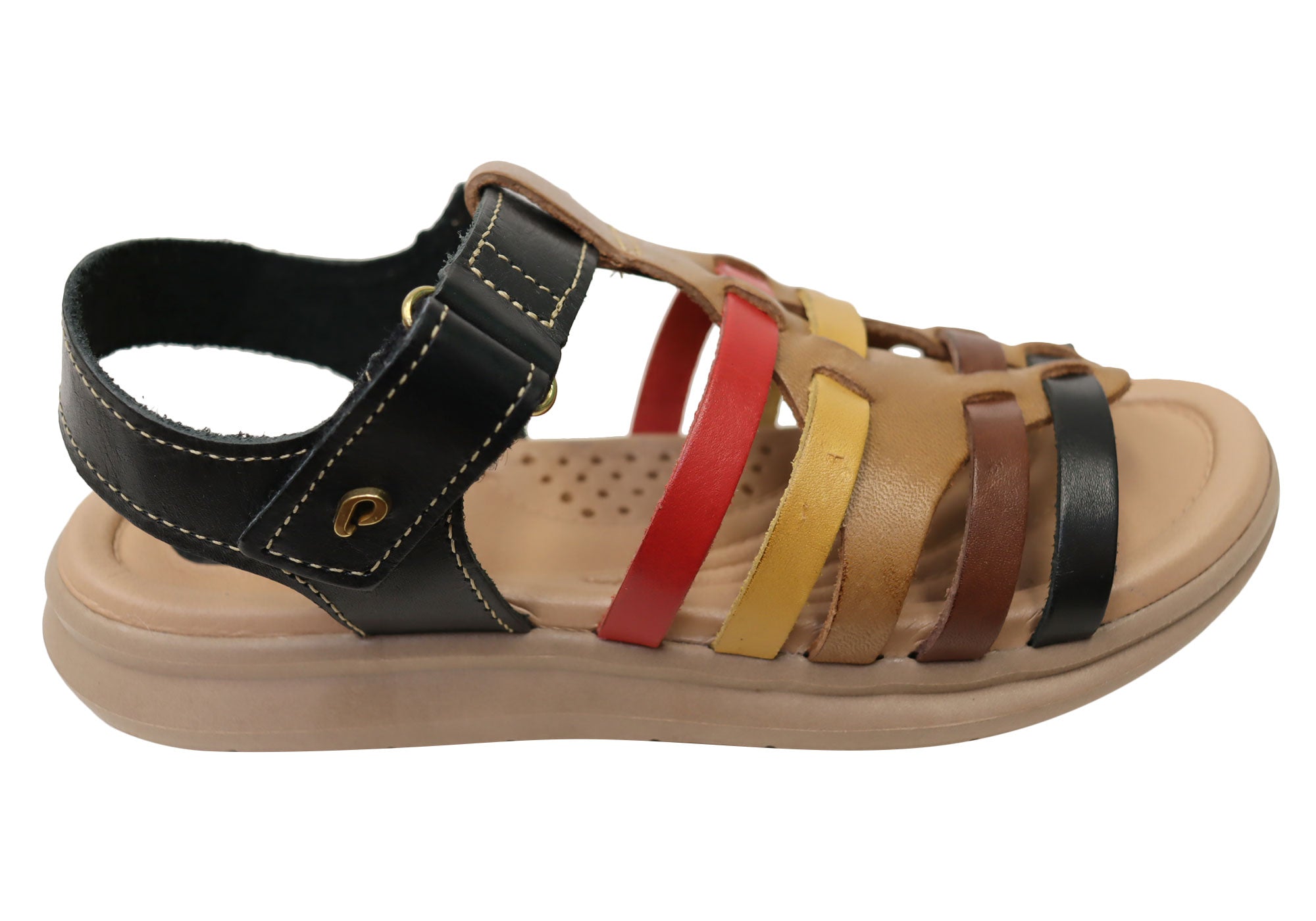 Eisha Women's Comfortable Leather Sandals - Handmade in Brazil - Perfect for Beach, Vacation & Summer Outfits