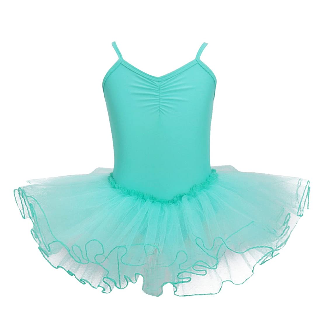 TiaoBug Girls Athletic Camisole Leotard - Ballet Gymnastics Dance Tutu Dress for Kids - Perfect for Ballet Class, Gymnastics Practice & Dance Performances