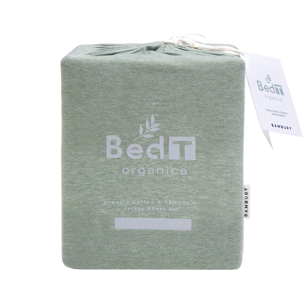 Organic Sage Sheet Set for Single Bed - Soft, Breathable & Hypoallergenic Bedding - Perfect for Cozy Nights & Guest Rooms