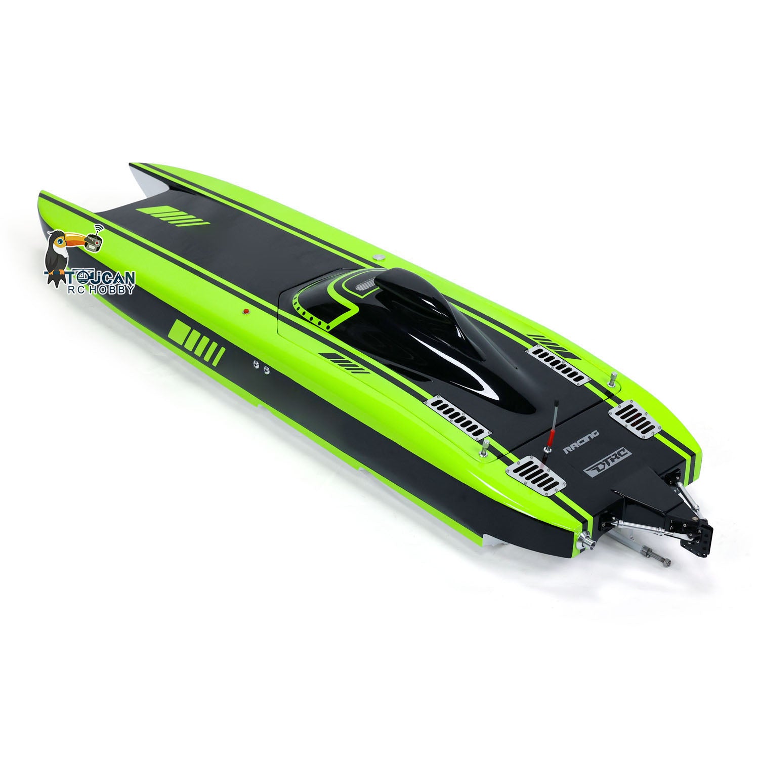 G30E 30CC Gas-Powered Racing RC Boat Kit - Painted Kevlar Hull, DIY Model with Engine, Servo & Controller (1300x360x220mm) - High Speed 65-70km/h - Perfect for Lakes, Ponds & Competitive RC Racing
