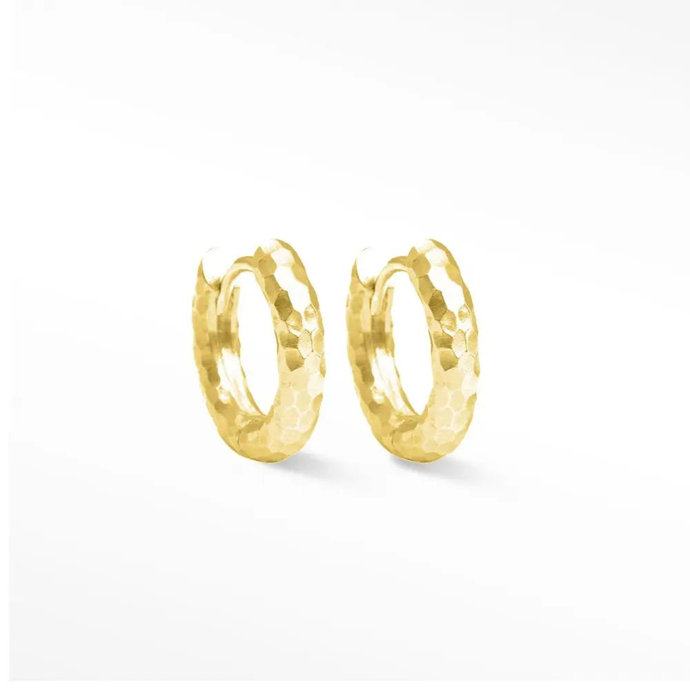 14K Gold Plated Infinity Hoop Earrings - 15mm Small Gold Hoops for Women, Dainty Everyday Jewelry for Gifts, Parties & Date Nights