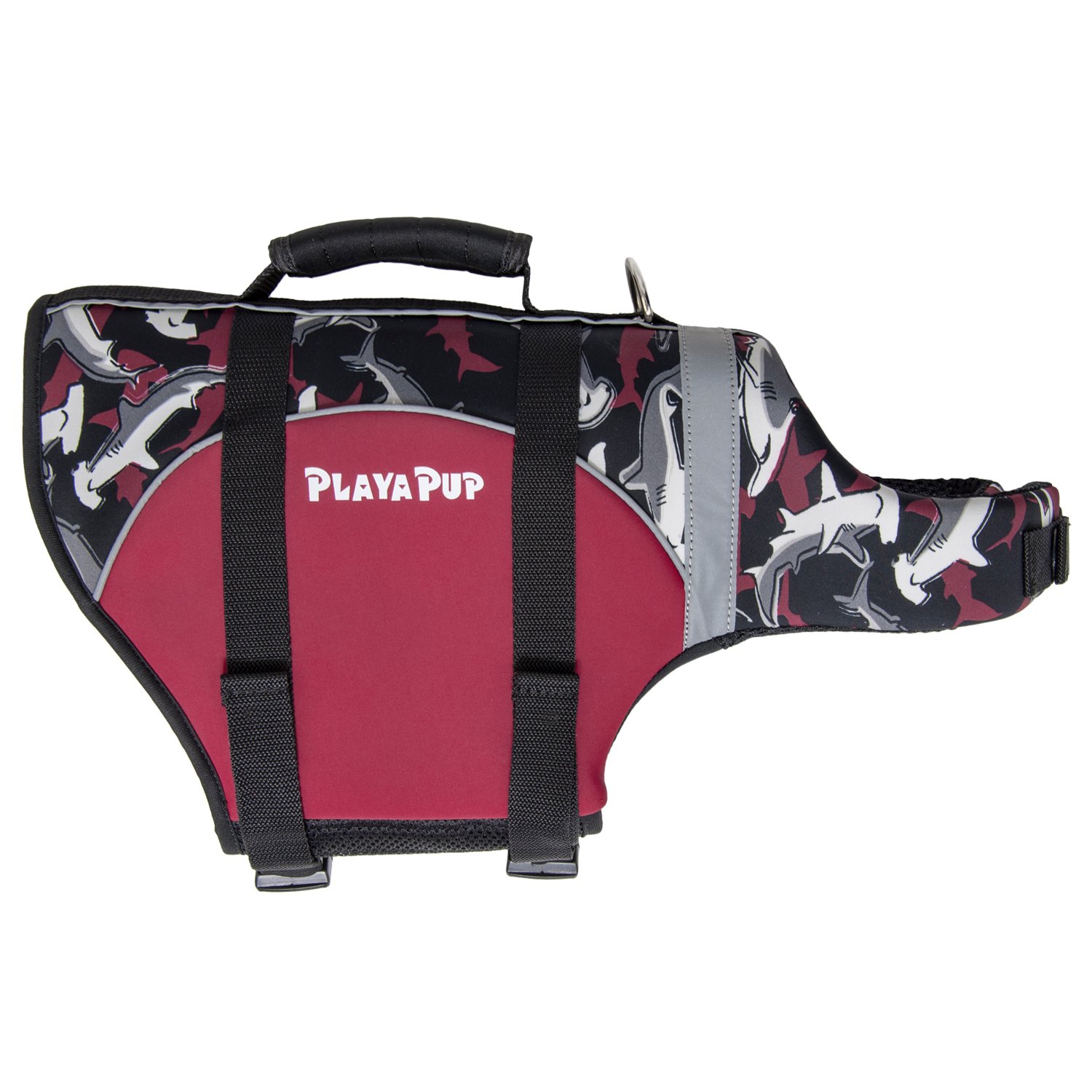 Premium Dog Life Jacket for Large Breeds - Reef Red | Coast Guard Approved Pet Floatation Vest for Swimming, Boating & Water Safety