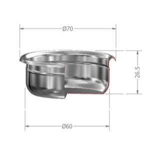 IMS Precision Coffee Filter Basket - 2 Cup (14-20g) H26.5mm - Compatible with Espresso Machines - Perfect for Home Baristas & Coffee Enthusiasts