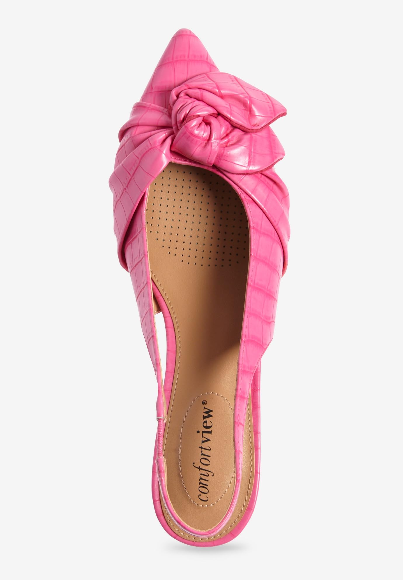 Comfortview Women's Wide Width The Tia Slingback - Comfortable Casual Shoes for Work, Walking & Everyday Wear