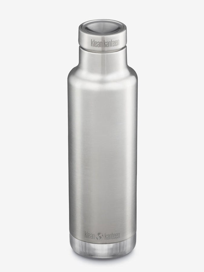 Klean Kanteen 750ml Stainless Steel Insulated Water Bottle with Leak-Proof Pour Through Cap - Perfect for Hiking, Gym & Outdoor Activities